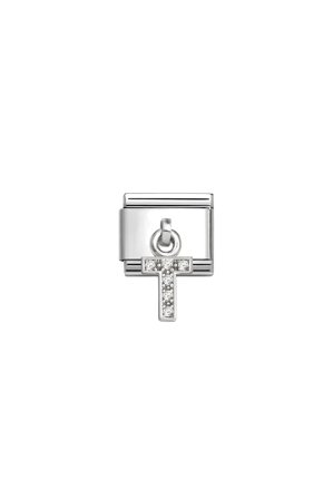 CHARMS Letter cz & 925 Sterling Silver T