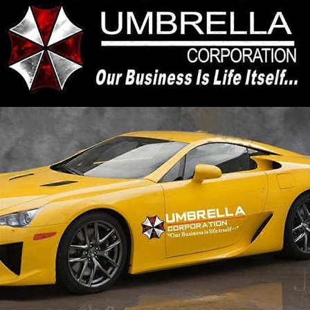 Heijastava Autokalvo Resident Evil Tarra Umbrella Corporation Oven Tarra Henkilökohtaiset Tarrat