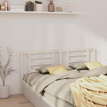 Vidaxl Sänggavel Vit 166x4x100 Cm Massiv Furu Vit