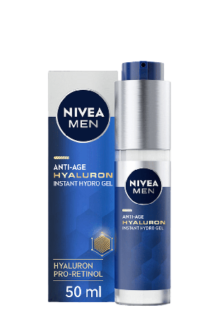 NIVEA Ansiktsgel Anti Age Hyaluron Face Gel 50 ml MEN Ansikte Herr