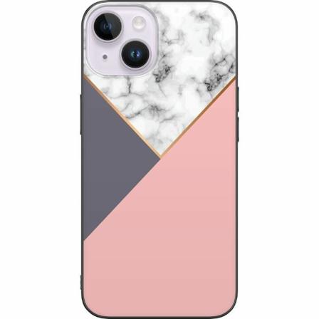 Apple Iphone 14 Svart Skal Marble Cut