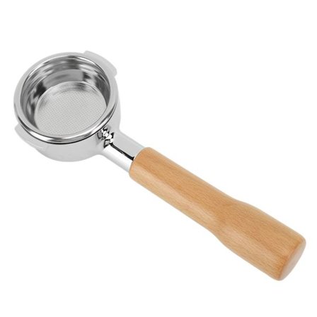 58 mm bottenlöst kaffeportafilter Enkellager aluminiumlegering Portafilter kaffemaskin Bottenlöst filter för Expobar C1 Beech