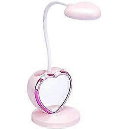 LED skrivebordslampe for jenter, oppladbar LED skrivebordslampe med USB-ladeport og, dimbar (FMY)