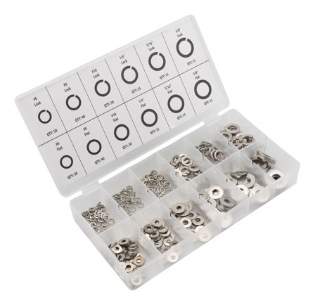 PELA 508687 Bricksats rostfria, 350 delar, Infästning