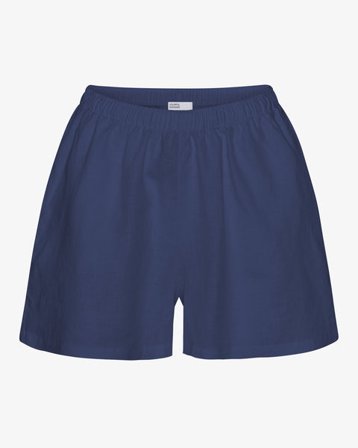 Linen Shorts - Petrol Blue - Female - S
