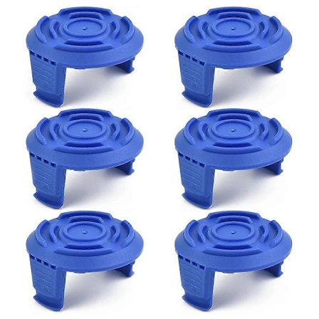 6 stk Spolehetter for gresstrimmer TLW-01-1 for Spear & Jackson/Mac Allister/Qualcast/Worx