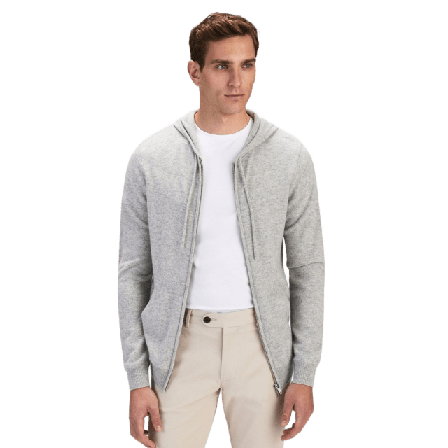 John Henric Cashmere Hoodie Eddie Tröjor Herr Grå S