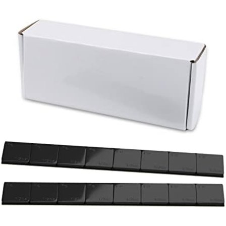 EZISOE 1/4 Oz svart självhäftande hjulvikter, bilar, lastbilar, stadsjeepar, motorcyklar, lågprofil (72 Oz-pack)