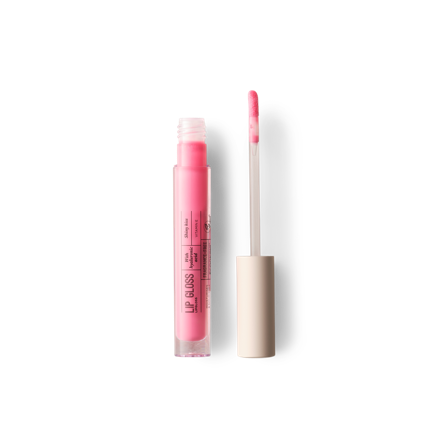 Ecooking Lip Gloss 07 - Pure Pink med Hyaluronsyre og E-vitamin for Fugt og Pleje