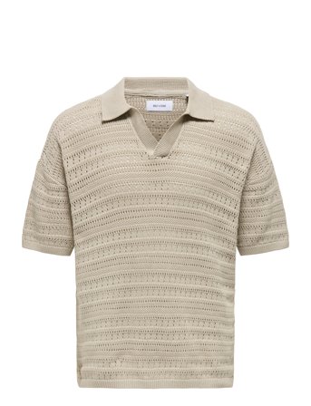 ONLY & SONS | Onsgrayson Ds 5 Chochet Polo Knit Noos | L
