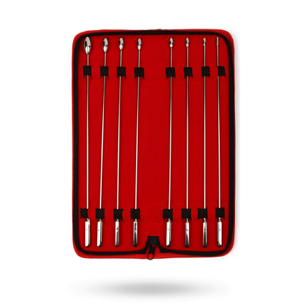 Mr Steel Rosebud Urethral Sounds 8-pack - Vuxen.se - Penisfetish, penisplugg
