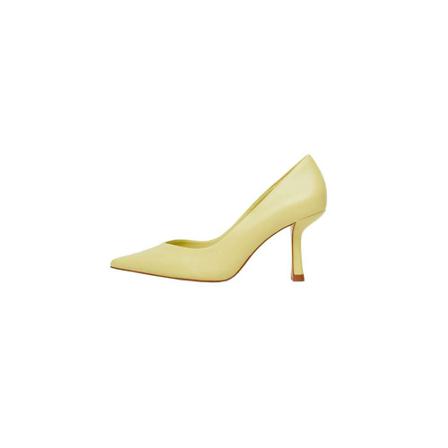 Mango Heel leather Sko Gul, Dame, Størrelse: 37 EU