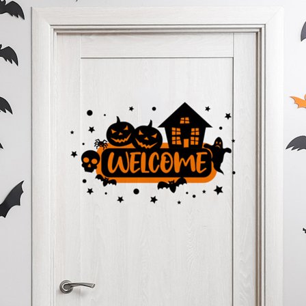 #Halloween väggdekal, 25 x 40 cm, 1 styck#
