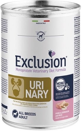 Exclusion Monoprotein Veterinary Diet Formula Urinary Cibo Umido