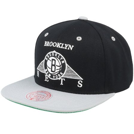 Mitchell & Ness - Negro snapback Gorra - Brooklyn Nets Monument Black/Grey Snapback @ Hatstore
