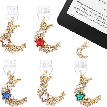 Kindle Dammskydd - Set med 6 Kindle Type-C/USB-C Dammskydd, E-läsartillbehör Present