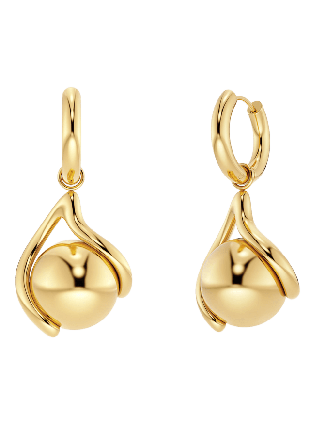 Edblad Buddy Hoops L Gold Smycken & klockor Dam Guld ONESIZE