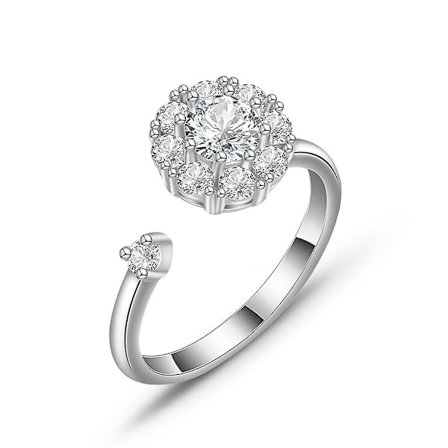 Fidget Angst Ring Til Kvinder Fidget Spinner Stress Worry Rings Spinde Ringe Meditation Anti-angst Rolig Worry Stress Relief Ring Smykker Valent