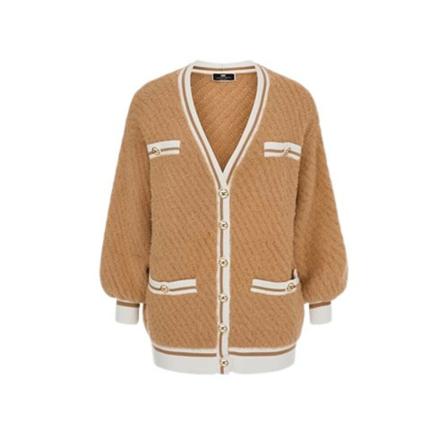 Elisabetta Franchi - Koftor - Brun - Dam - Storlek: S, Dam, Storlek: S
