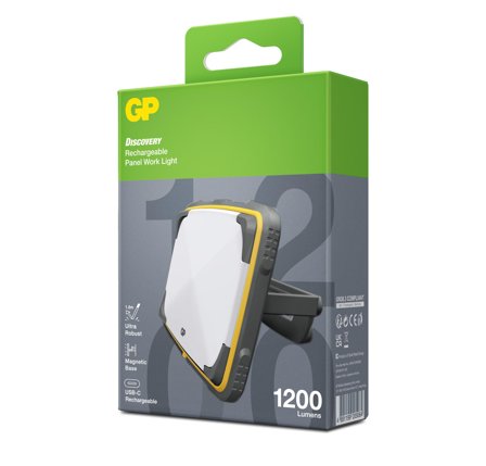 GP Discovery Rechargable Panel Work Light, CWP15, 1200 lumen
