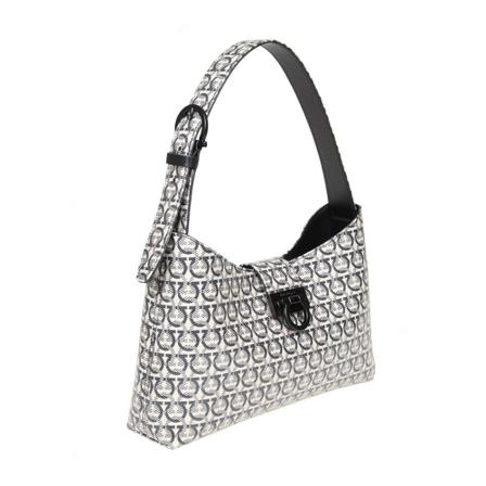 Salvatore Ferragamo, Trifolio shoulder bag Beżowy, Kobieta, Rozmiar: ONE Size