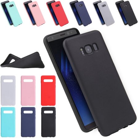 Silikon TPU skal Samsung S10/S9/S8/S7 Plus/Edge/e fodral blå -
