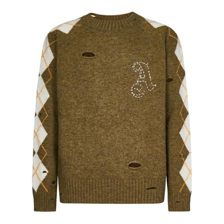 Palm Angels Sweatshirts Grøn, Herre Strik