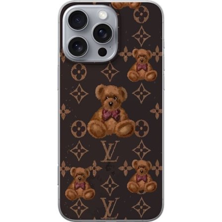 Kompatibelt Mobilskal till Apple Apple iPhone 16 Pro Max Björnar med mönster lyx logga mode stil