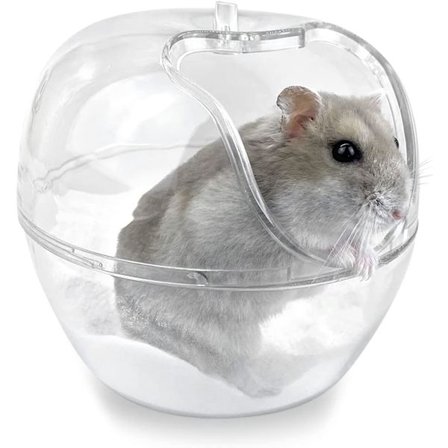 Hamsterbad, Transparent Plast Hamstertoalett, Lite Dyrebad