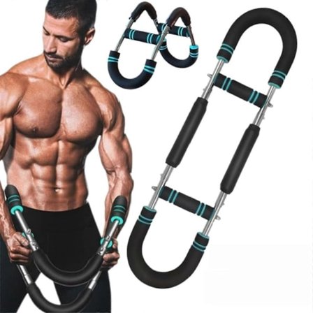 Twister Arm Træner, Justerbar Modstand Twister Arm Træningsudstyr Brysttræner til Mænd, Brysttræningsudstyr Arm Træner til Mænd