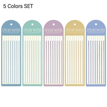5 påse Sticky Notes Index Memo Pad 5 FÄRGER SET 5 FÄRGER SET