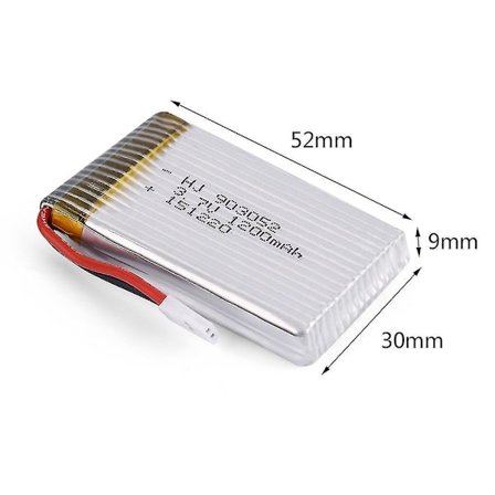 4 stk 3.7V 1200mAh Batterikapacitet med oplader