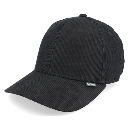 Djinns - Black unconstructed Czapka Z Daszkiem - Truefit Corduroy Black Dad Cap @ Hatstore