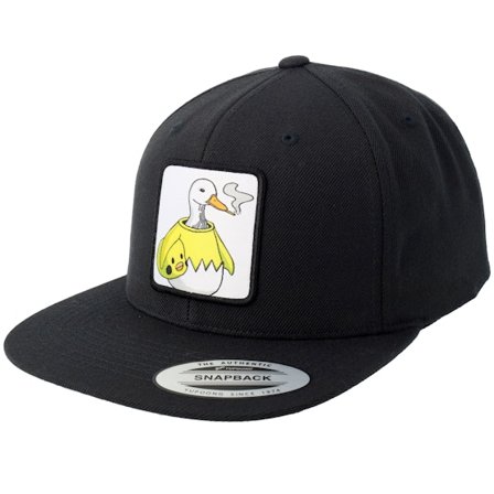 BOOM - Schwarz snapback Cap - Silly Goose Smoke Patch Black Snapback @ Hatstore