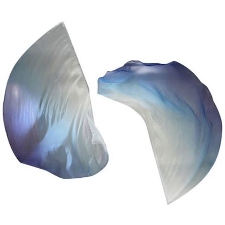 Gradient Dansende Halvmåne Tilbedelsesflagg Kirkedansflagg + Skalerbare Stenger (FMY)