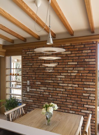 Enigma 425 taklampe - børstet aluminium