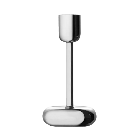 Iittala Ljusstake Nappula, 18,3 cm Ljus & ljusstakar Silver 183 MM