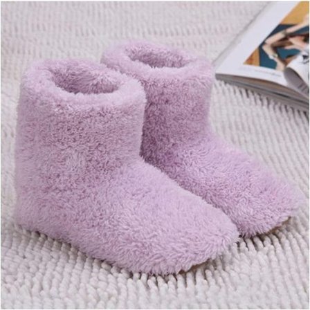 Elektriske varmeføtter - USB-lading - varme føtter - 39 til 43 yards - fotvarme - rosa