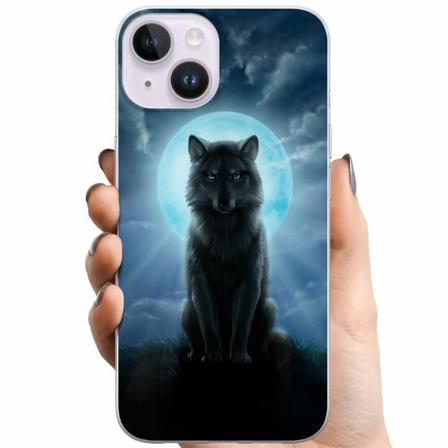 Apple Iphone 14 Tpu Mobilskal Wolf In The Dark