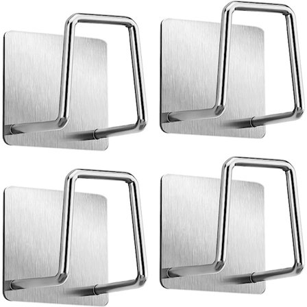 Svampeholder - 304 Rustfrit Stål Opvaskesvamp Krog, Klæbende -