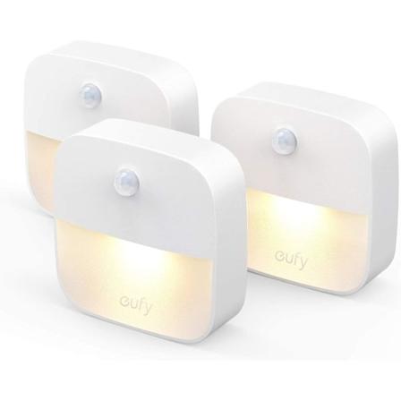 Lumi 3-pakkauksen LED-y valo liikeanturilla, l mmin valkoinen valo, automaattinen p lle/pois, suuntavalo, energiatehokas (3-pakkauksessa)