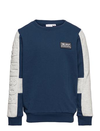 Nkmbetele Ls Sweat Unb Sweat-shirt Genser Blå Name It