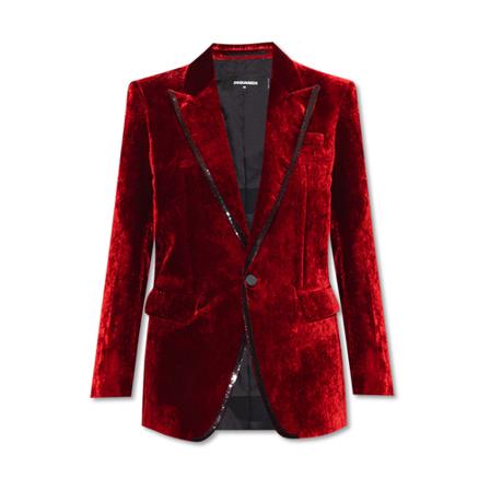 Dsquared2 - Blazer - Röd - Dam - Storlek: 2xs, Dam, Storlek: 2XS