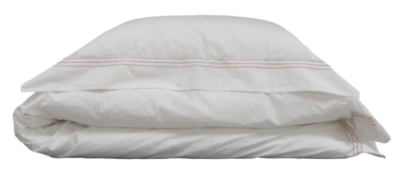 Tone Kroken Sengesett Habibi Hvit-Rosa 200x220cm