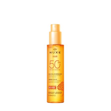 Nuxe Sun Oil solspray ansikt og kropp SPF 50 150 ml
