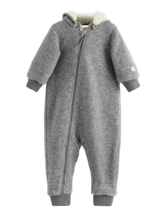 Lindex Grey Wool Blend Overall - Grey - 80