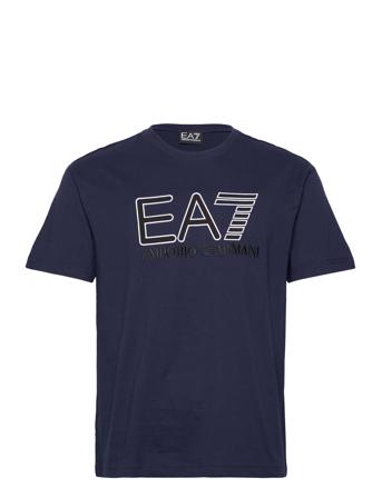 T-Shirt T-shirts Short-sleeved Marineblå EA7*Betinget Tilbud