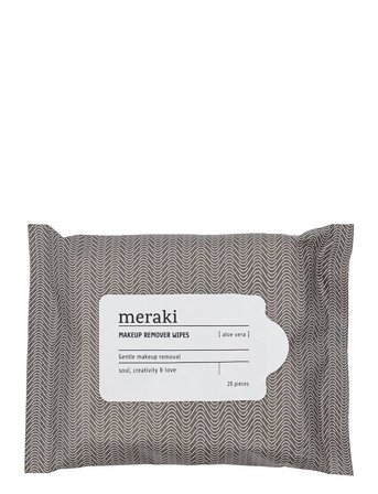 meraki Makeup Remover Wipes, Aloe Vera, Warm Grey/White - Nude - 0.16 g