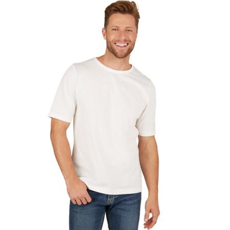 Tectake Herr-t-shirt Med Rund Hals Vit White M