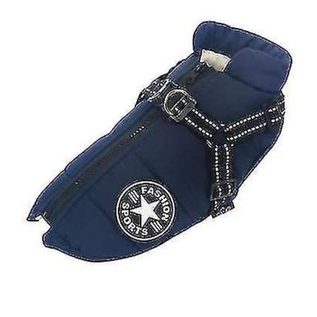 Stor hundjacka med sele Vintervarma hundkläder Vattentät